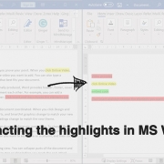 highlighting and extracting highlighted text in ms word
