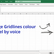 Changing the colour of ms excel worksheet gridlines