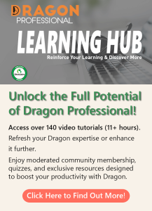 Dragon Professional LEARNING HUB